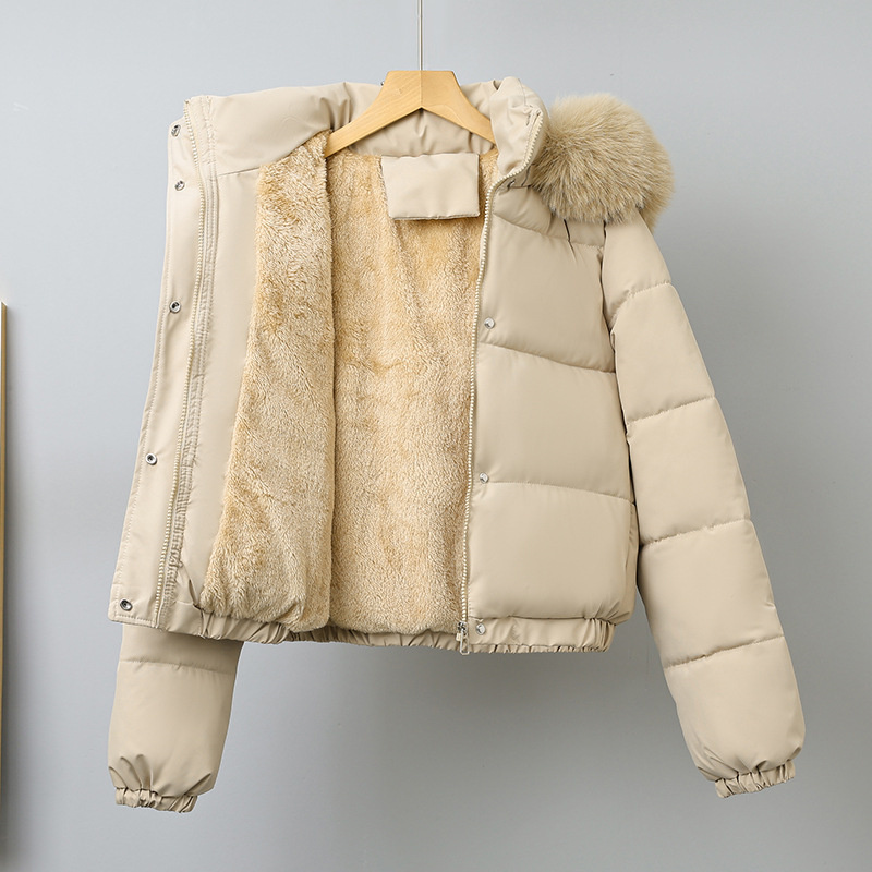 Wool Coat Peacoat - سترات شتوية قصيرة للنساء ملابس مبطنة