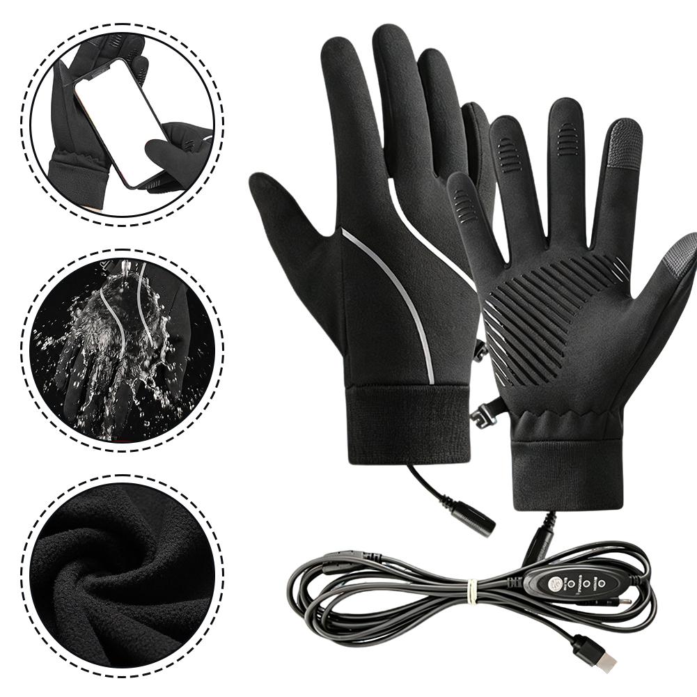 Touch Screen Gloves - قفازات شتوية قابلة للشحن مع تدفئة