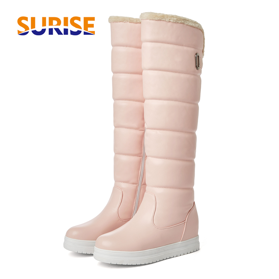 Waterproof Winter Boot - أحذية شتوية طويلة للركبة مبطنة بالفرو