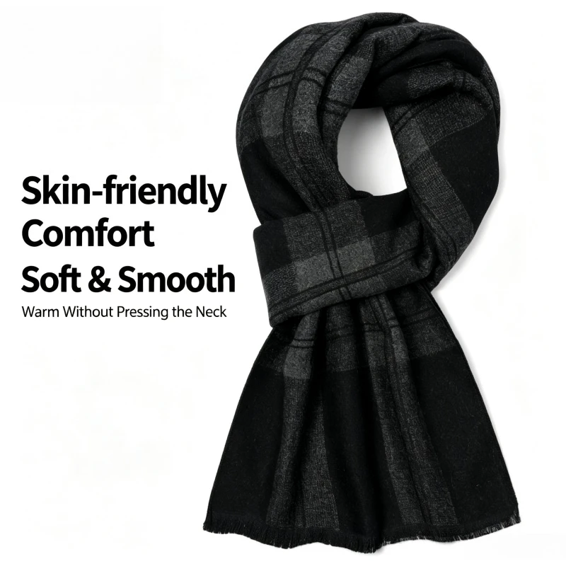 Wool Scarf Men - قطعة واحدة من وشاح الرجال البريطاني
