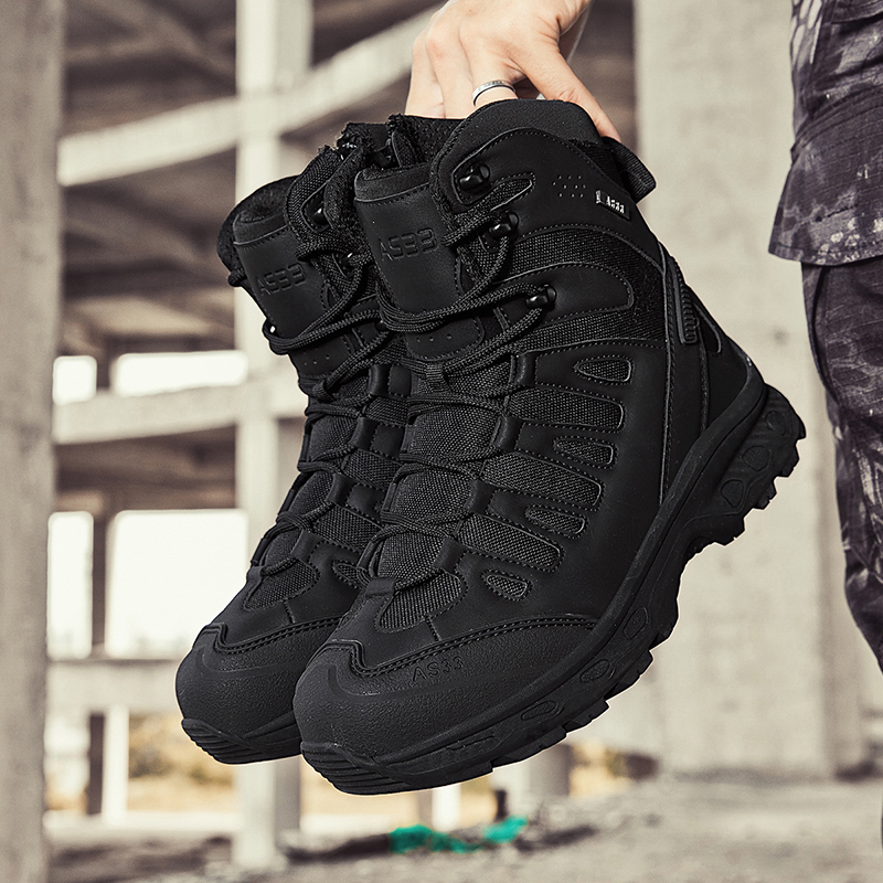 Waterproof Winter Boot - أحذية تكتيكية للرجال برباط، أحذية كاحل