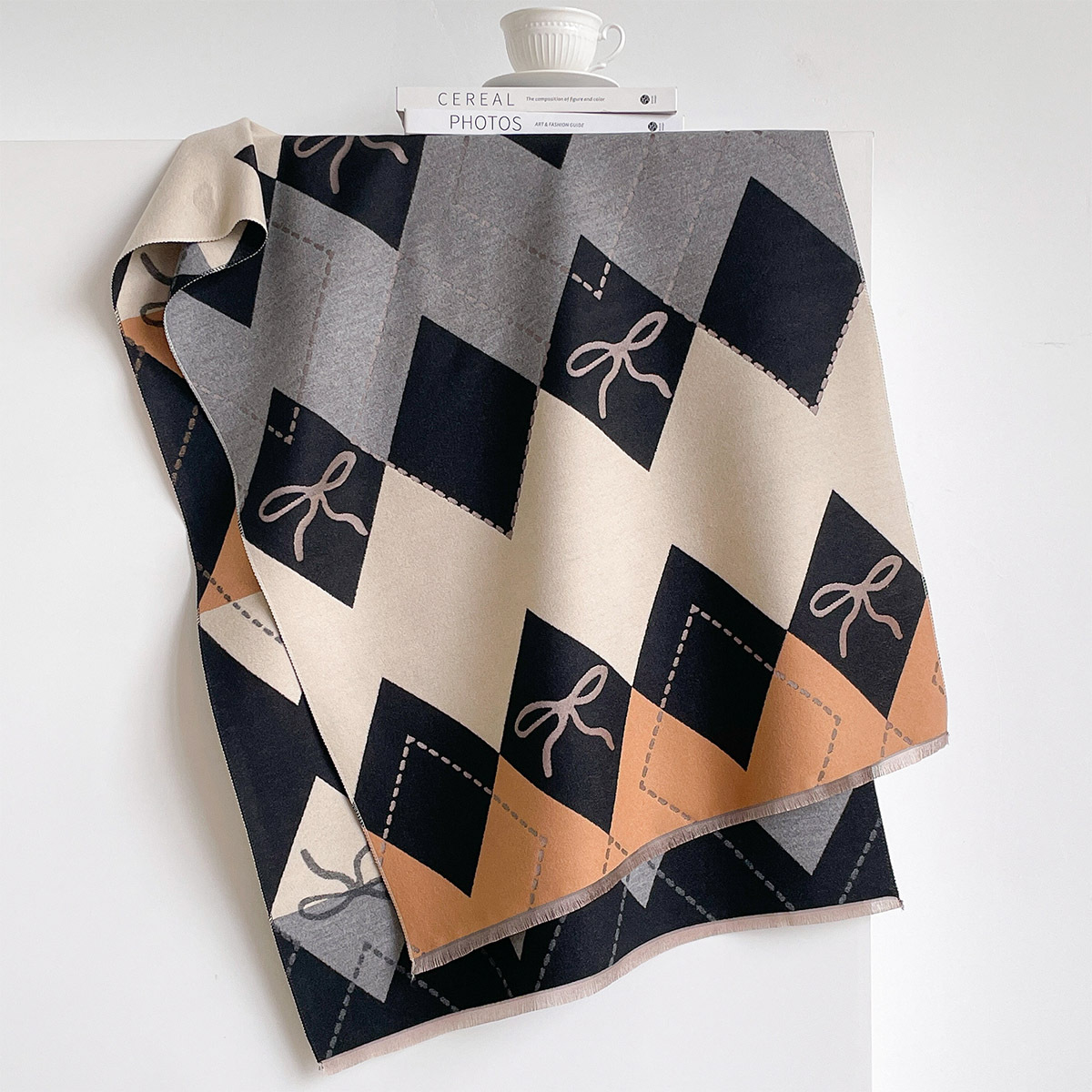 وشاح نسائي من الكشمير الصناعي  - مراجعة Cashmere Pashmina Wrap وسعره