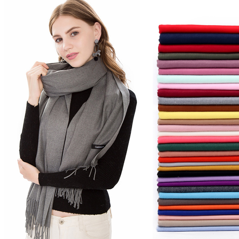 المرأة الباشمينا وشاح شالات لي - مراجعة Wool Scarf Men وسعره