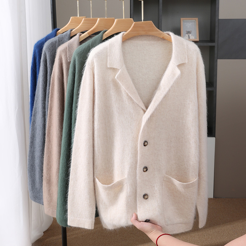 جديد المنك الصوف سترة الرجال م - مراجعة Wool Coat Peacoat وسعره