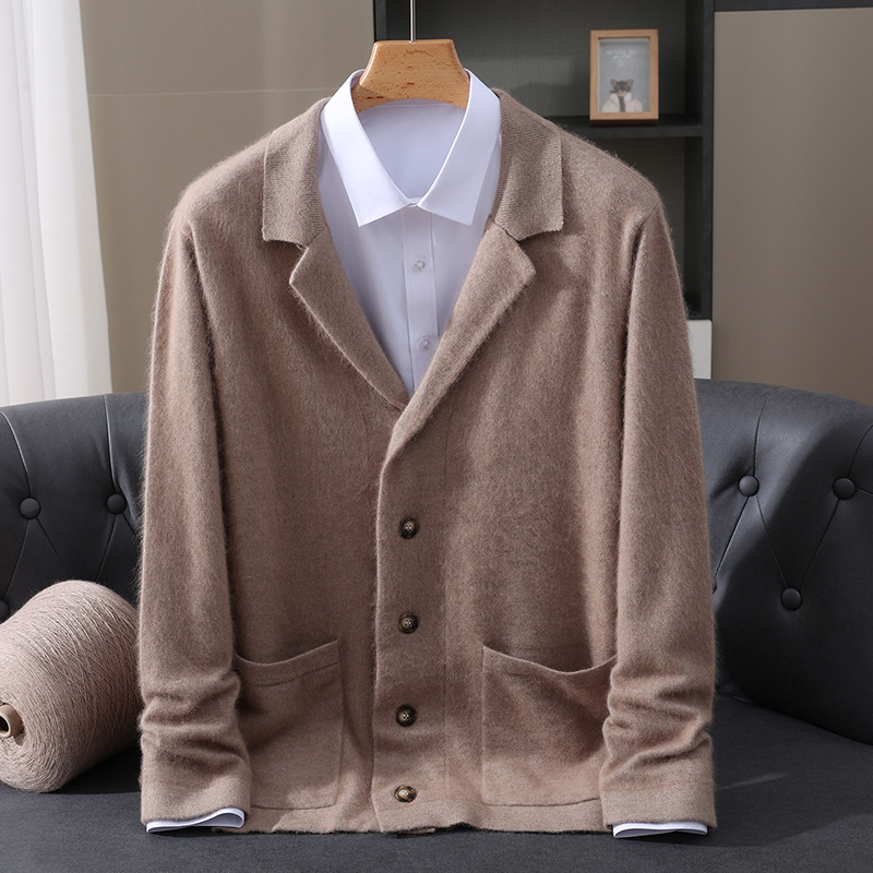 جديد المنك الصوف سترة الرجال م - مراجعة Wool Coat Peacoat وسعره