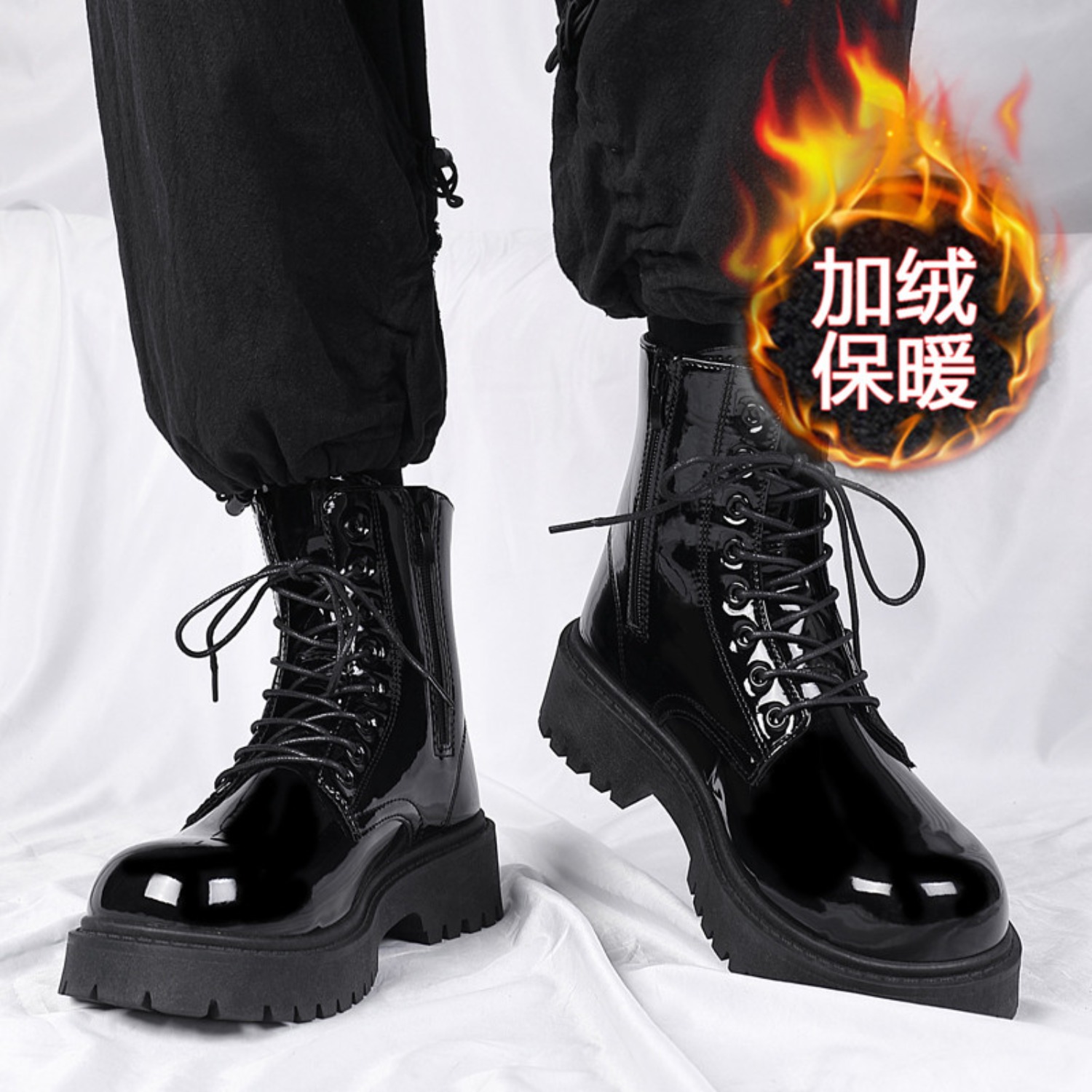 أحذية رجالية دافئة مبطنة بالفر - مراجعة Waterproof Winter Boot وسعره