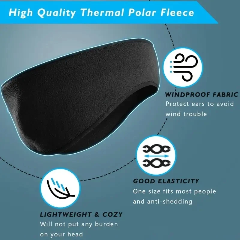 1 قطعة عقال الشتاء الأنيق الأذ - مراجعة Winter Headband Fleece وسعره