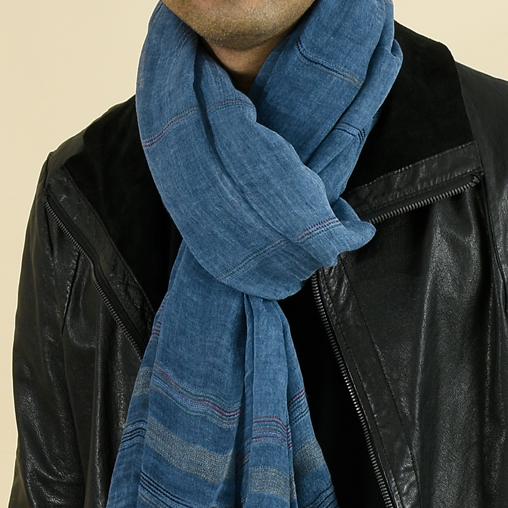 أزياء الرجال وشاح القطن الكتان - مراجعة Wool Scarf Men وسعره