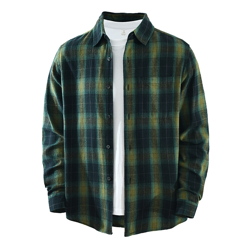 قميص منقوش كبير الحجم للرجال م - مراجعة Flannel Shirt Lined وسعره