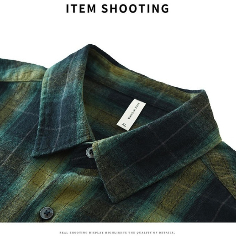 قميص منقوش كبير الحجم للرجال م - مراجعة Flannel Shirt Lined وسعره