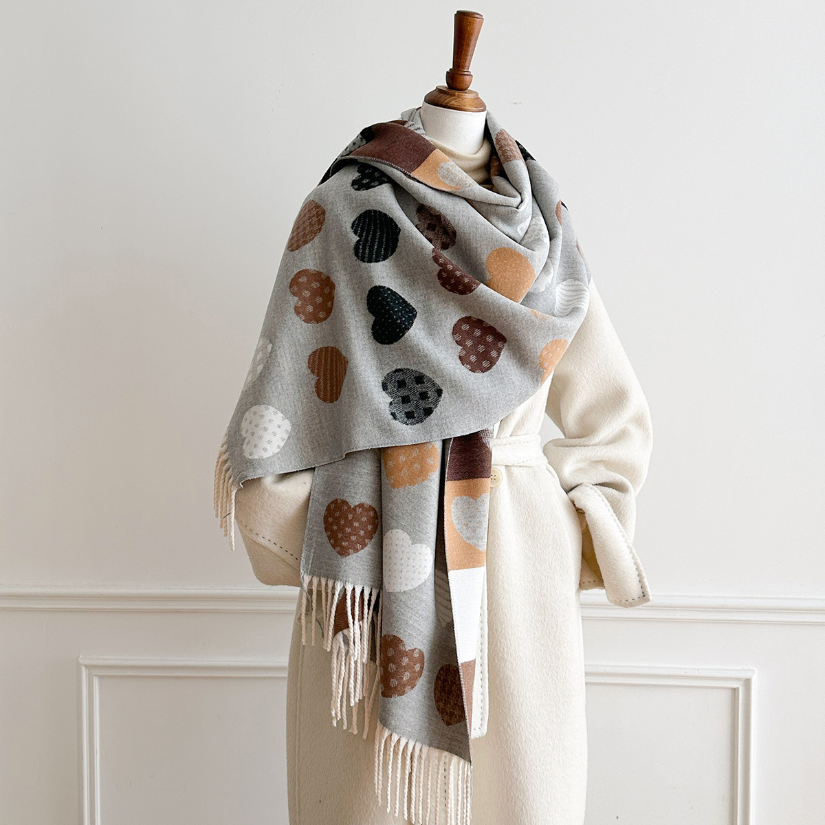 وشاح نسائي من الكشمير الصناعي  - مراجعة Cashmere Pashmina Wrap وسعره