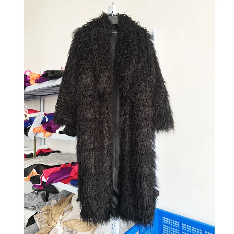 المرأة تقليد الأغنام فو الفراء - مراجعة Wool Coat Peacoat وسعره