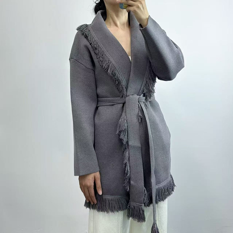 سترة نسائية طويلة من الصوف الم - مراجعة Wool Coat Peacoat وسعره