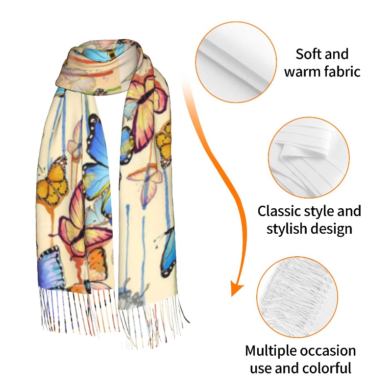 وشاح شتوي من الكشمير بتصميم فر - مراجعة Cashmere Pashmina Wrap وسعره