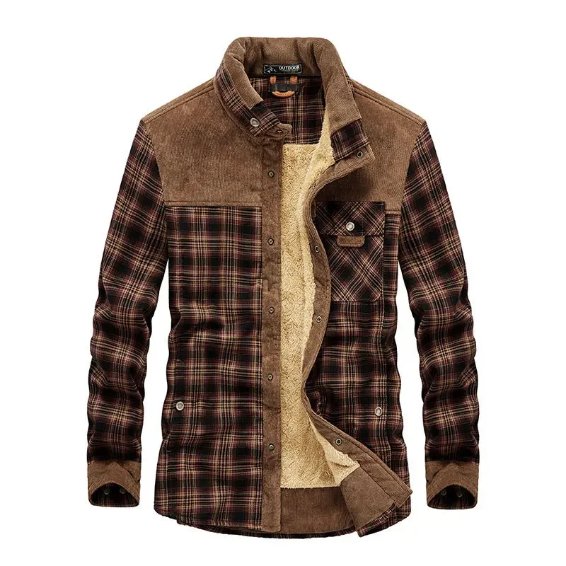 الرجال قمصان مربعة النقش جواكت - مراجعة Flannel Shirt Lined وسعره