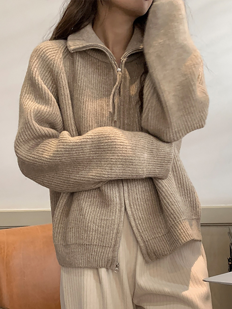 كارديجان نسائي أنيق للخريف وال - مراجعة Wool Coat Peacoat وسعره