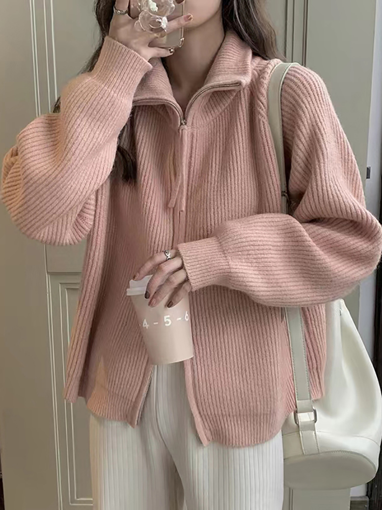 كارديجان نسائي أنيق للخريف وال - مراجعة Wool Coat Peacoat وسعره