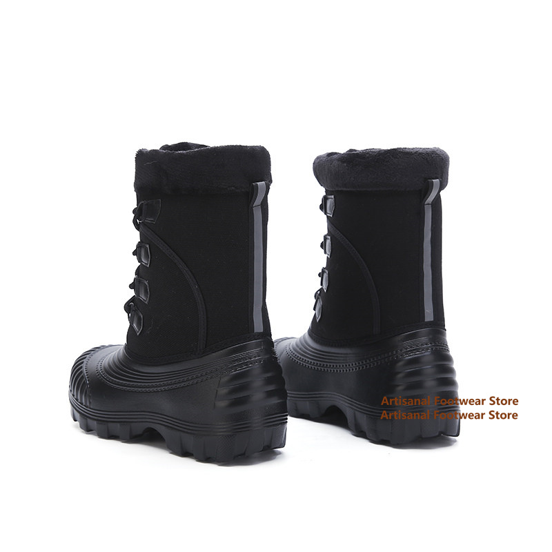 أحذية رجالية للثلج بنقشة التمو - مراجعة Waterproof Winter Boot وسعره