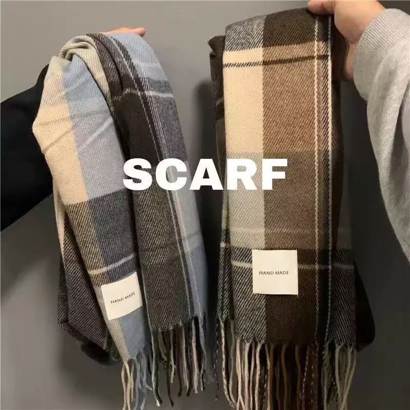 قطعة واحدة من وشاح بريطاني منق - مراجعة Wool Scarf Men وسعره